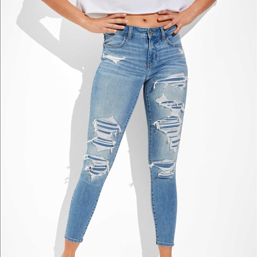 American Eagle High Rise Jegging Crop